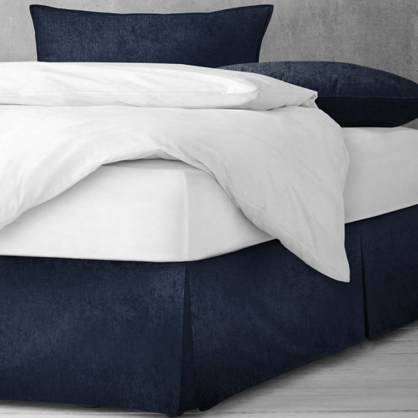 Navy Twin Bed Skirt main image 1